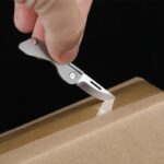 TC4 Titanium Alloy Mini Folding Knife EDC Portable Keychain Pendant Knife Express Unpacking Pocket Knife Gift EDC Tool - immagine 3