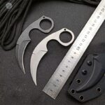 CS GO Tactical Knives Neck Camping Hike Outdoor Self Defense Offensive Hunting Survival Tool With Kydex Sheath - immagine 3