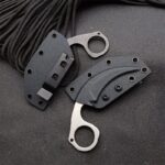 CS GO Tactical Knives Neck Camping Hike Outdoor Self Defense Offensive Hunting Survival Tool With Kydex Sheath - immagine 6