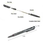 Tactical Pen With Tungsten Steel Head Self Defense Supplies - immagine 3