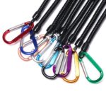 Tactical Retractable Spring Elastic Rope Hook Security Gear Tool For Outdoor Hiking Camping Anti-lost Phone Keychain Carabiner - immagine 2