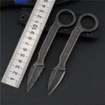 440C Unpacking Tactical Pocket Knife ,Neck Knives Camping Knives Rescue Survival EDC Tool With K Sheath,Dropshipping - immagine 2