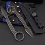440C Unpacking Tactical Pocket Knife ,Neck Knives Camping Knives Rescue Survival EDC Tool With K Sheath,Dropshipping - immagine 4