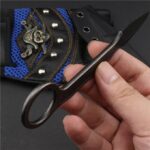 440C Unpacking Tactical Pocket Knife ,Neck Knives Camping Knives Rescue Survival EDC Tool With K Sheath,Dropshipping - immagine 5