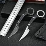 D2 Straight Pocket Knives Tactical Camping Knives Neck Outdoor Rescue Survival Tools Edc Tool With K Sheath,Dropshipping