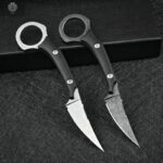 D2 Straight Pocket Knives Tactical Camping Knives Neck Outdoor Rescue Survival Tools Edc Tool With K Sheath,Dropshipping - immagine 6