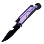 Mens Folding Knife for Son from Mom - for Birthday Christmas Graduation Deployment - Men Unique and Cool Camping Fishing Hunting Pocket Knives for Him - immagine 5