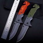 Wholesale Durable Quality Stainless Steel Survival Pocket Knife Camping With Non-Slip Handle