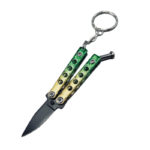 Mini Color Butterfly knife keychain small balisong - immagine 8