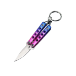 Mini Color Butterfly knife keychain small balisong - immagine 6