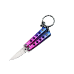 Mini Color Butterfly knife keychain small balisong - immagine 9